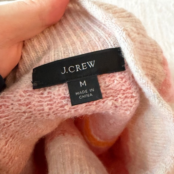 J. Crew Fair Isle Yoke Wool Alpaca Supersoft Mockneck Sweater - Picture 6 of 6